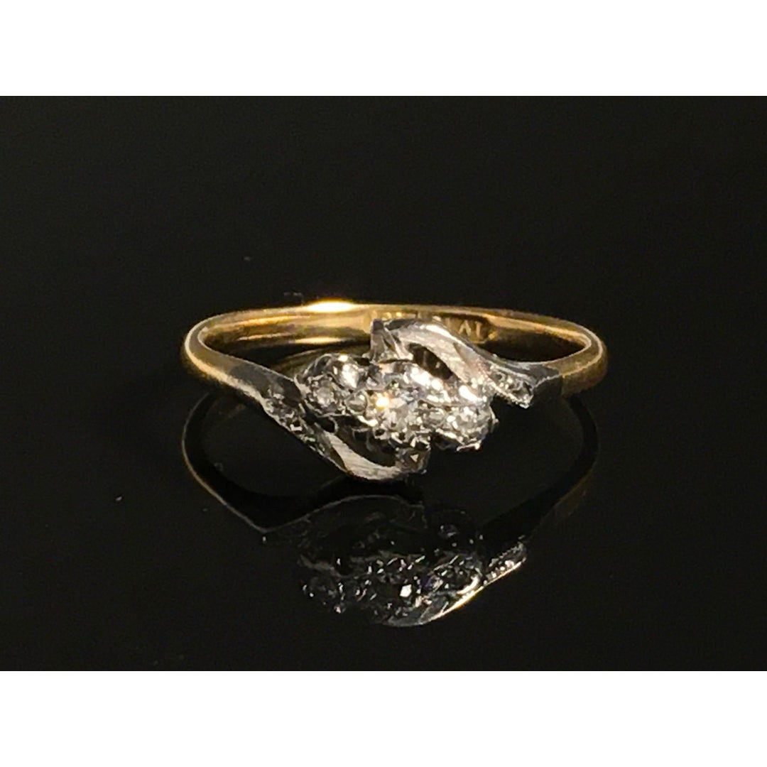 Bague en or 18 carats d'Angleterre vers 1910