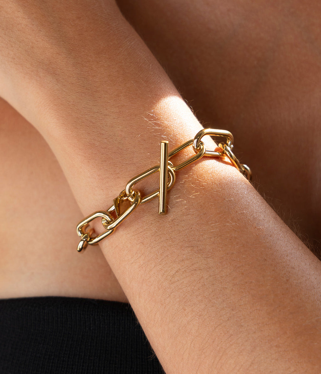 Bracelet Ylena (Acier doré)
