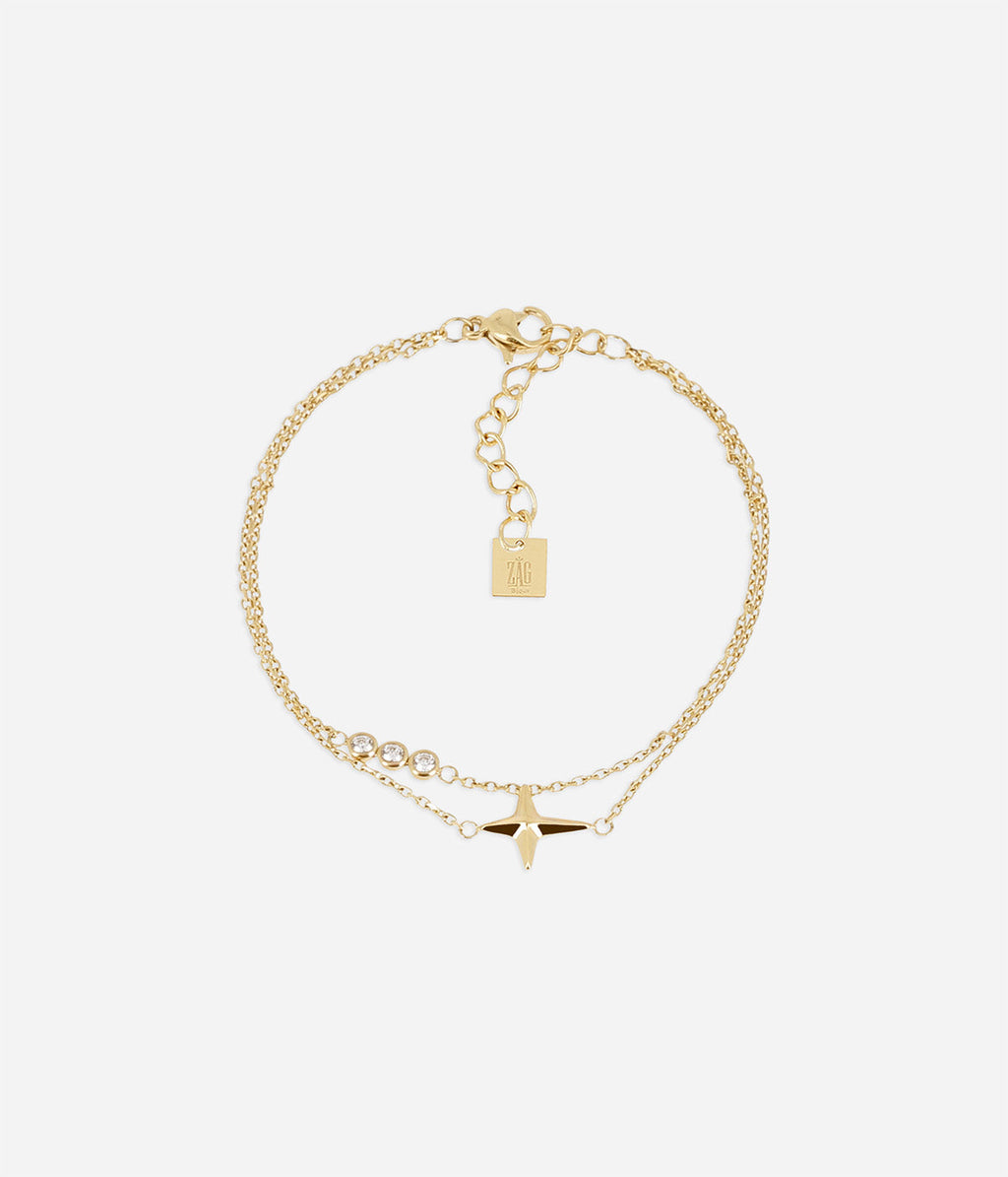 Bracelet Lumbaldu (Acier doré)