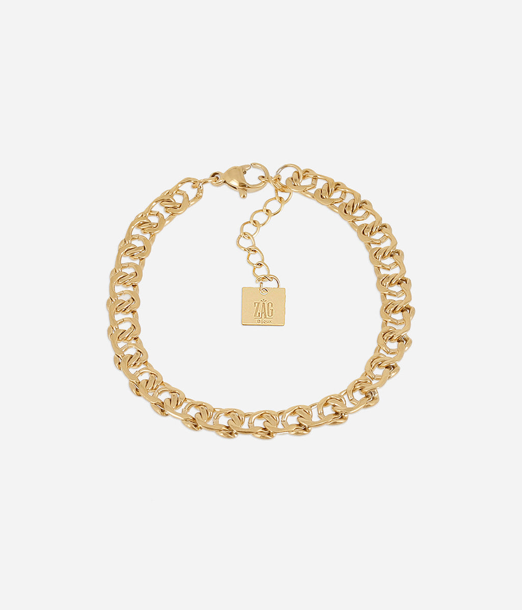 Bracelet Azurine (Acier doré)