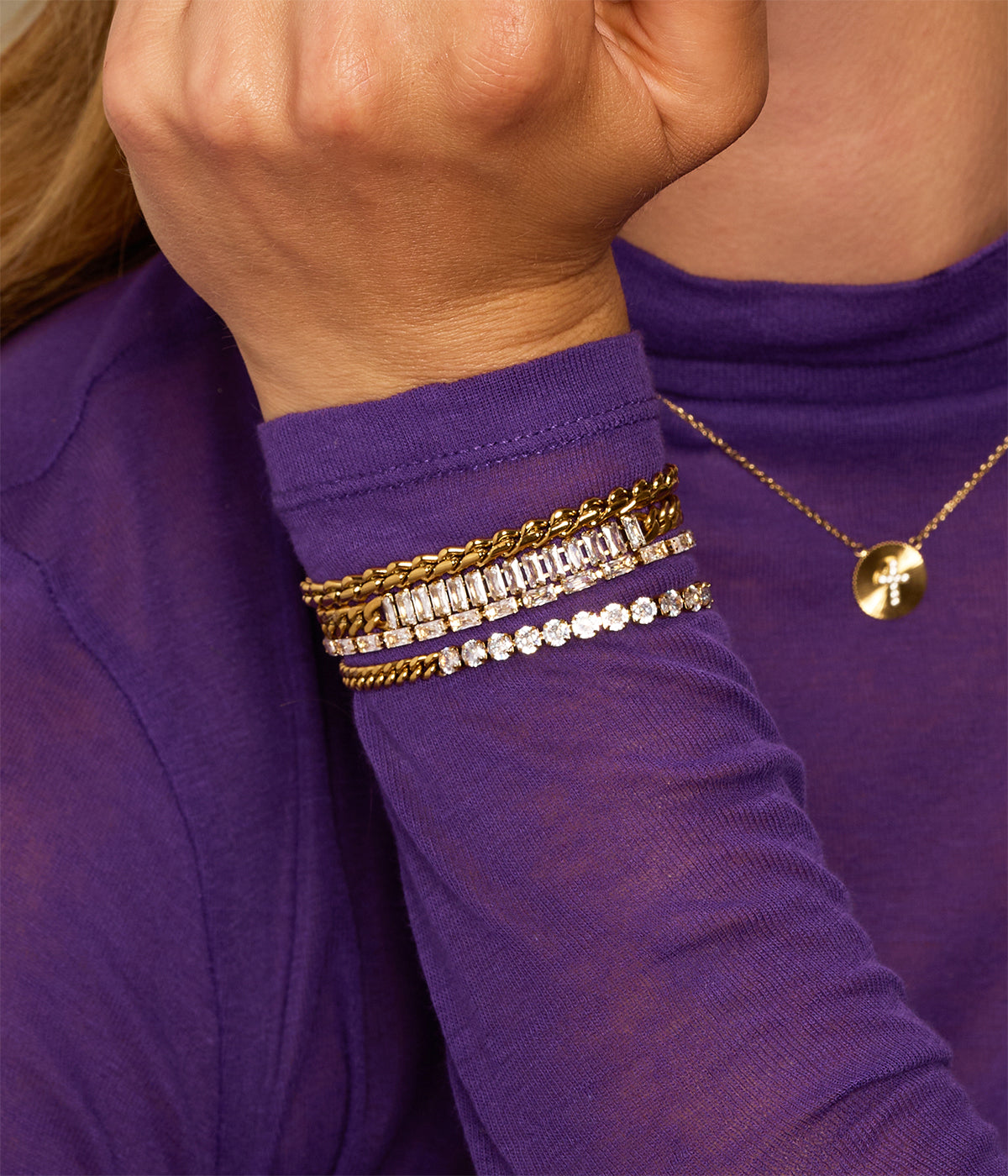 Bracelet Yulara (Acier doré)