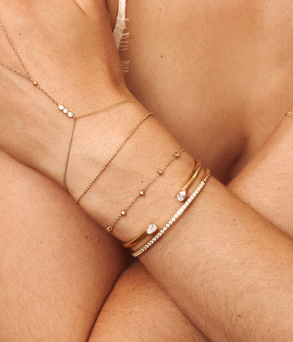 Bracelet Lysenne (Acier doré)