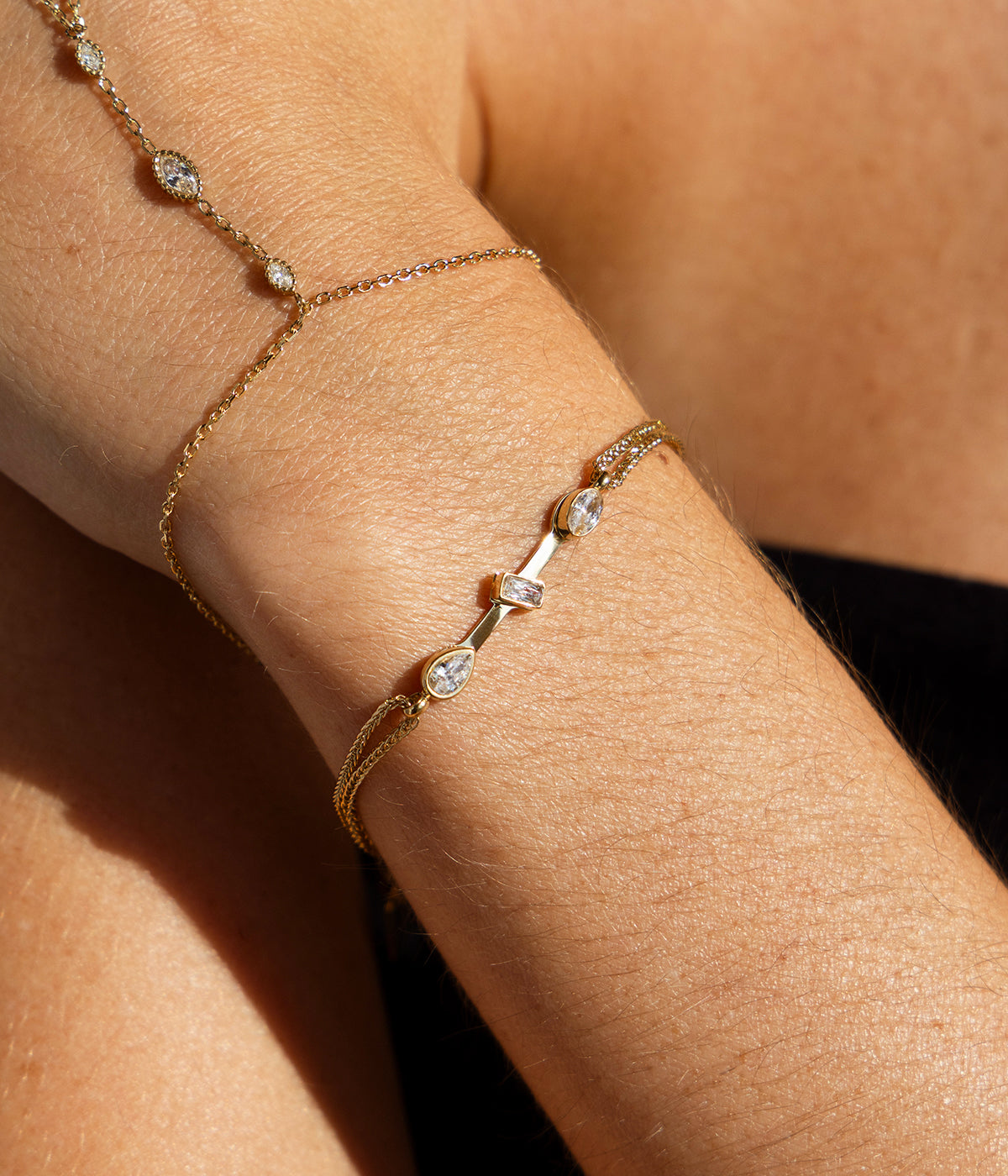 Bracelet Hélianthe (Acier doré)