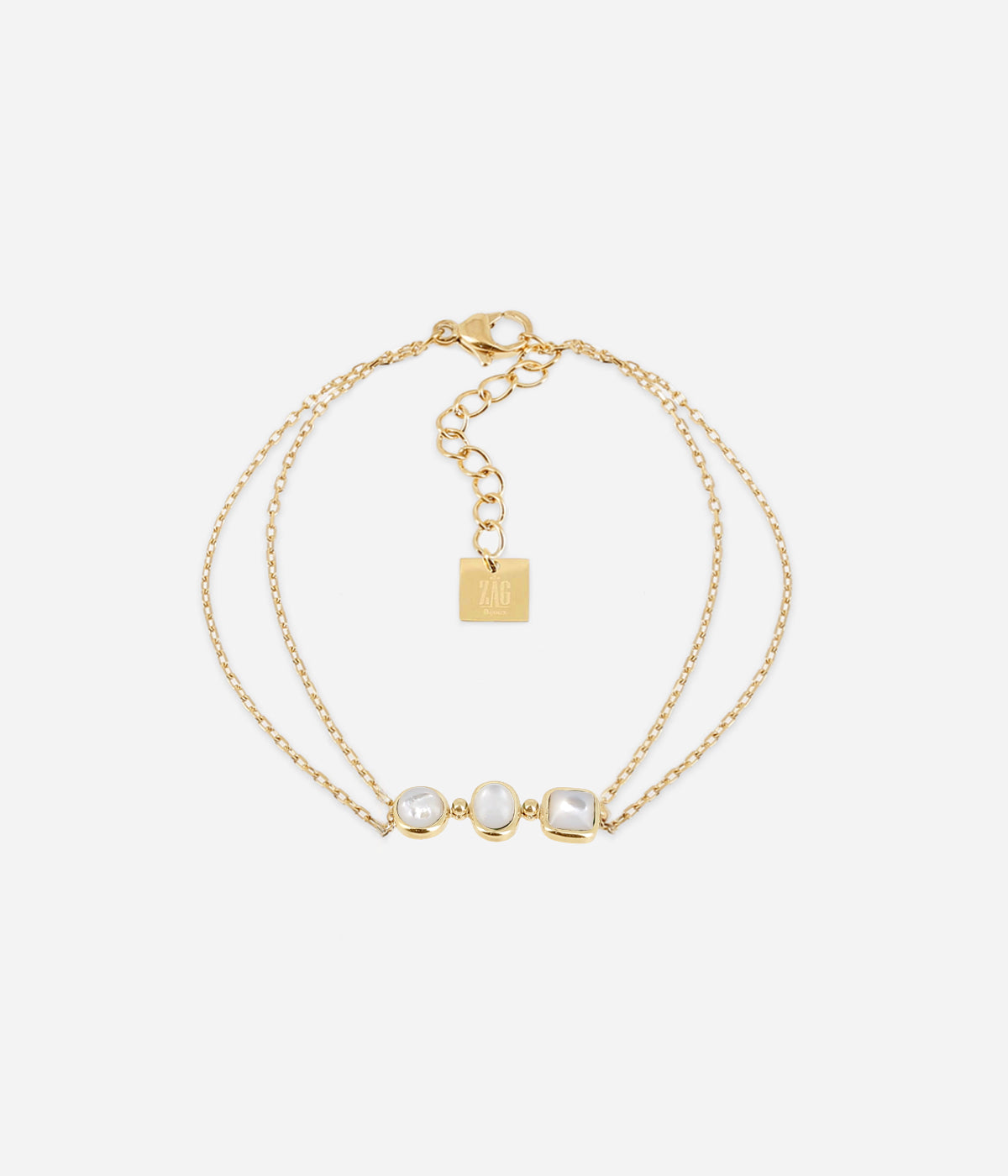 Bracelet Pivoine (Acier doré)