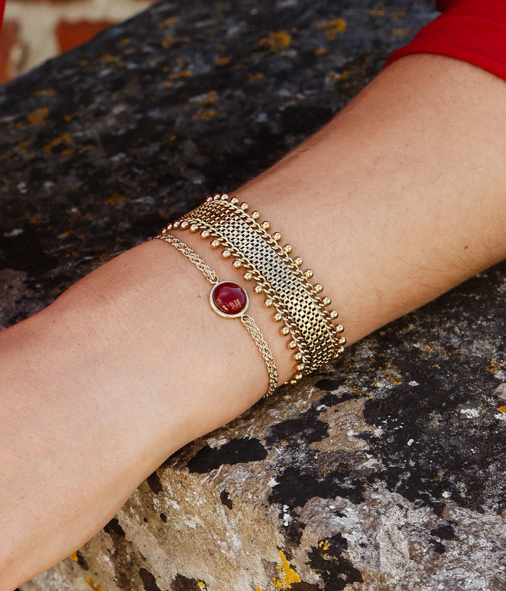 Bracelet Iriséa (Acier doré)