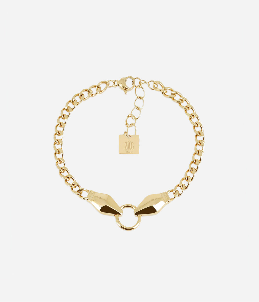 Bracelet Opalys (Acier doré)