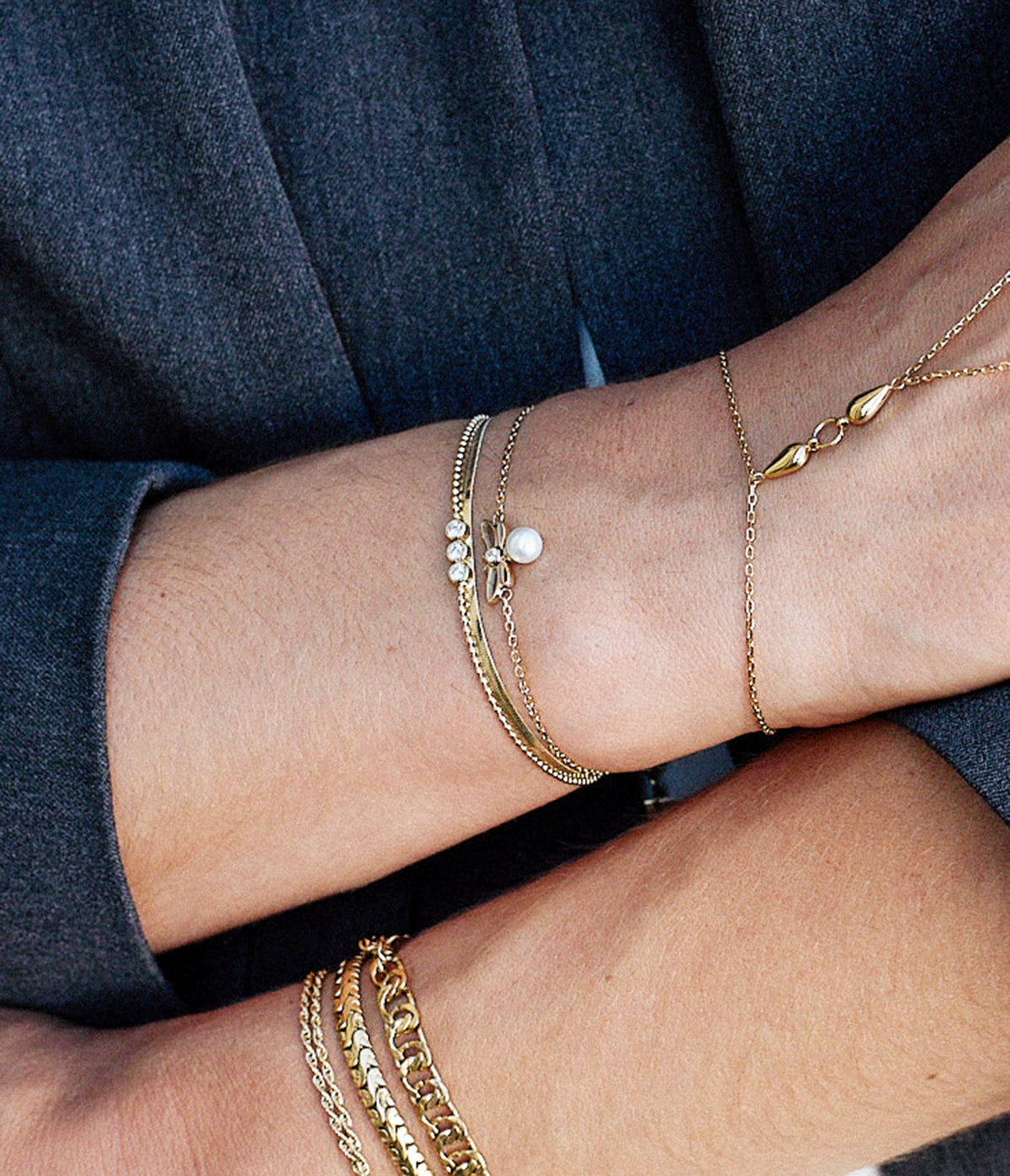 Bracelet Brumelle (Acier doré)