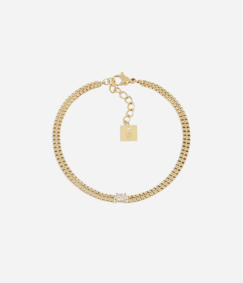 Bracelet Maëlia (Acier doré)