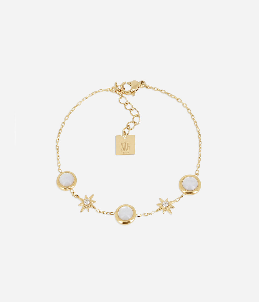 Bracelet Naïade (Acier doré)