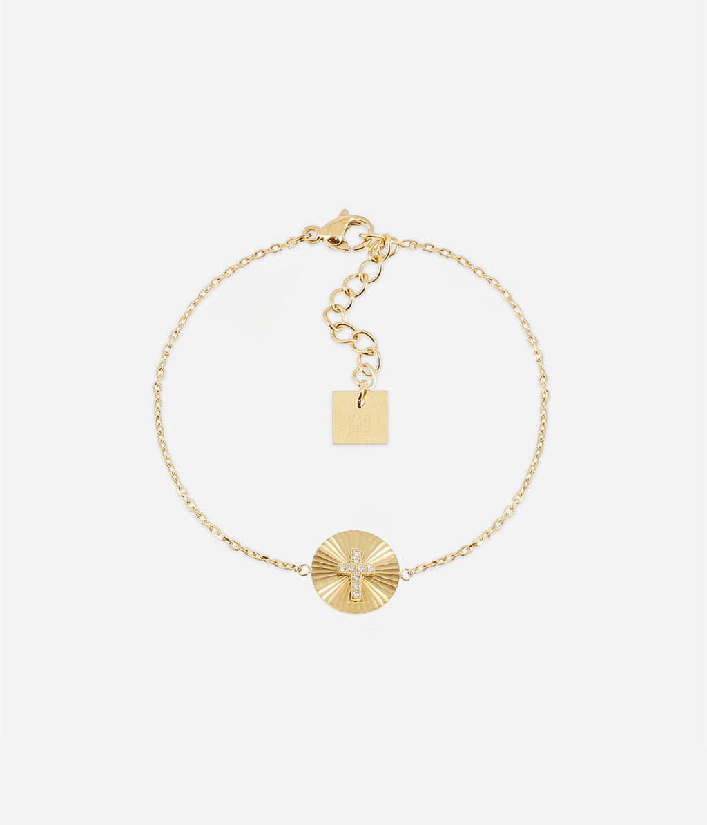 Bracelet Aveline (Acier doré)