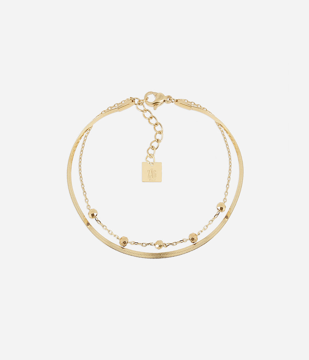 Bracelet Virelle (Acier doré)