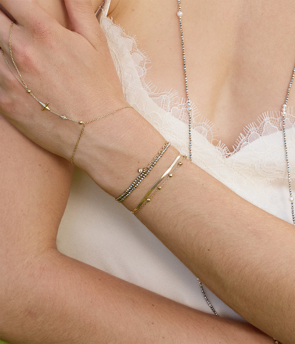 Bracelet Virelle (Acier doré)