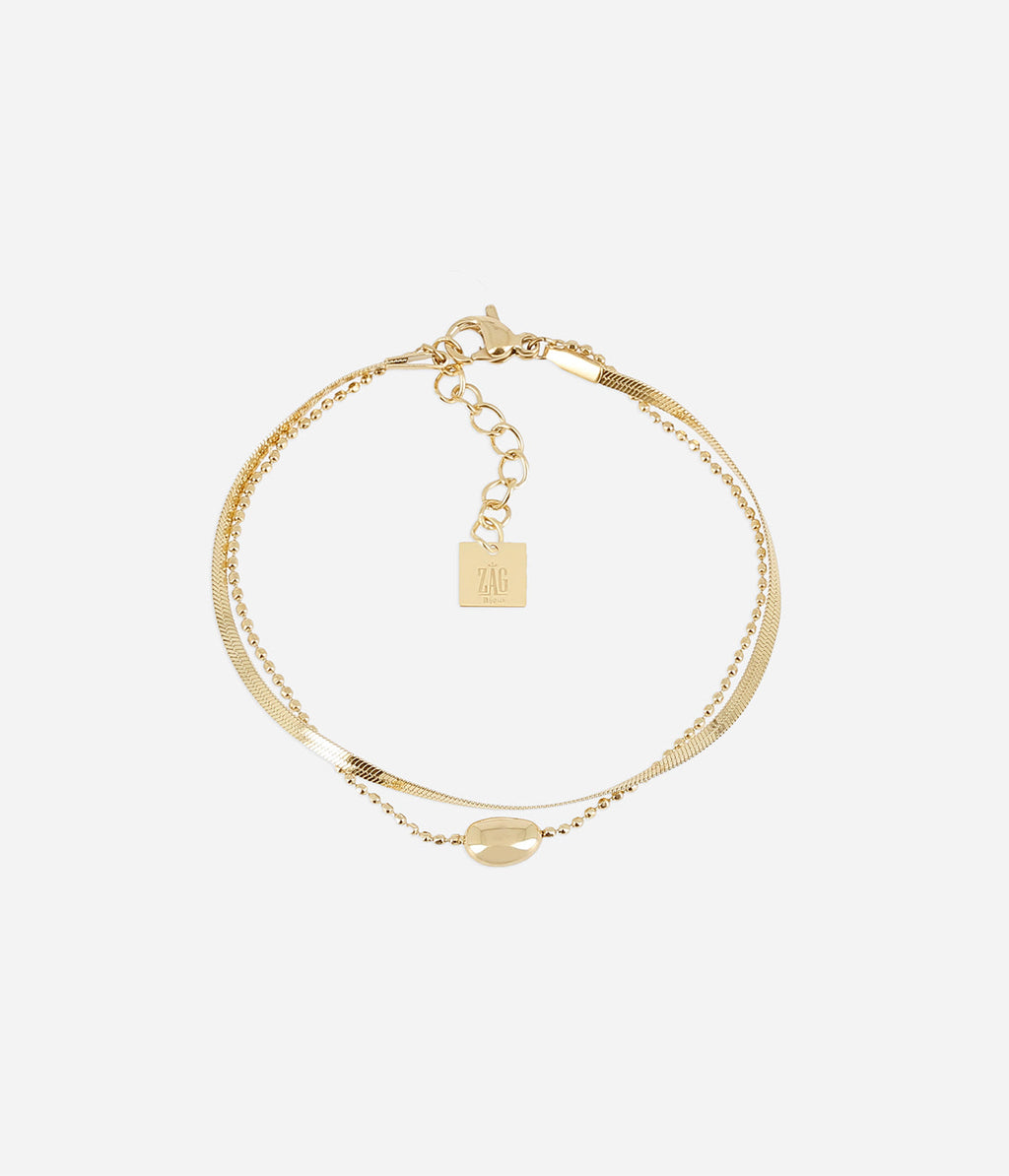 Bracelet Épicure (Acier doré)