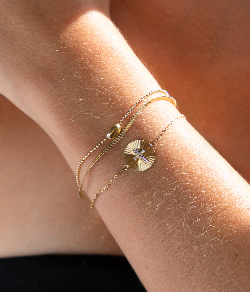 Bracelet Épicure (Acier doré)