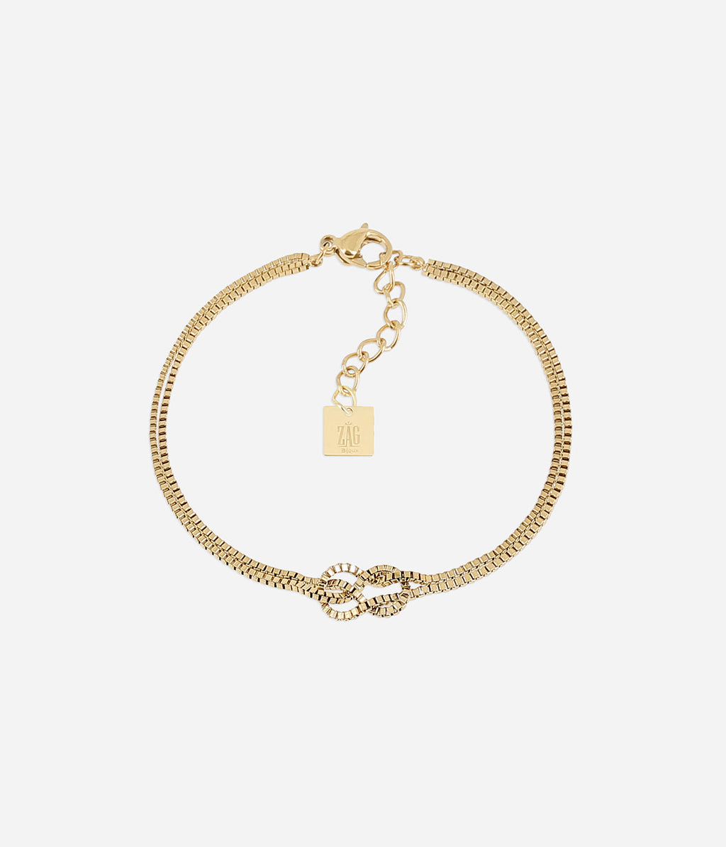 Bracelet Ondéa (Acier doré)