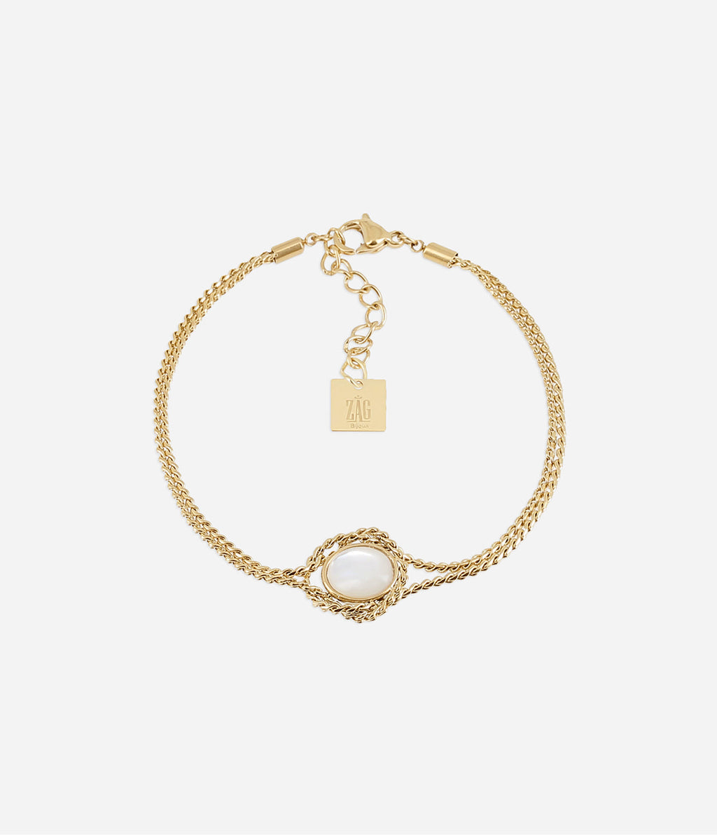 Bracelet Azuréo (Acier doré)