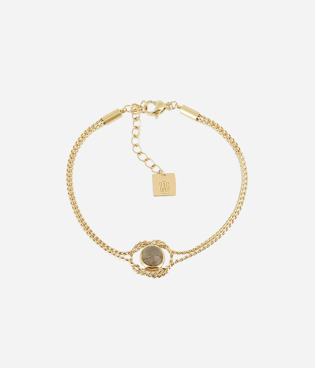 Bracelet Azuréa (Acier doré)