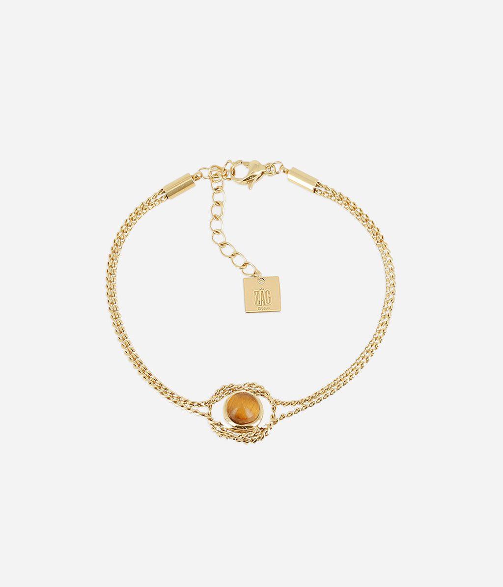 Bracelet Azuréa (Acier doré)