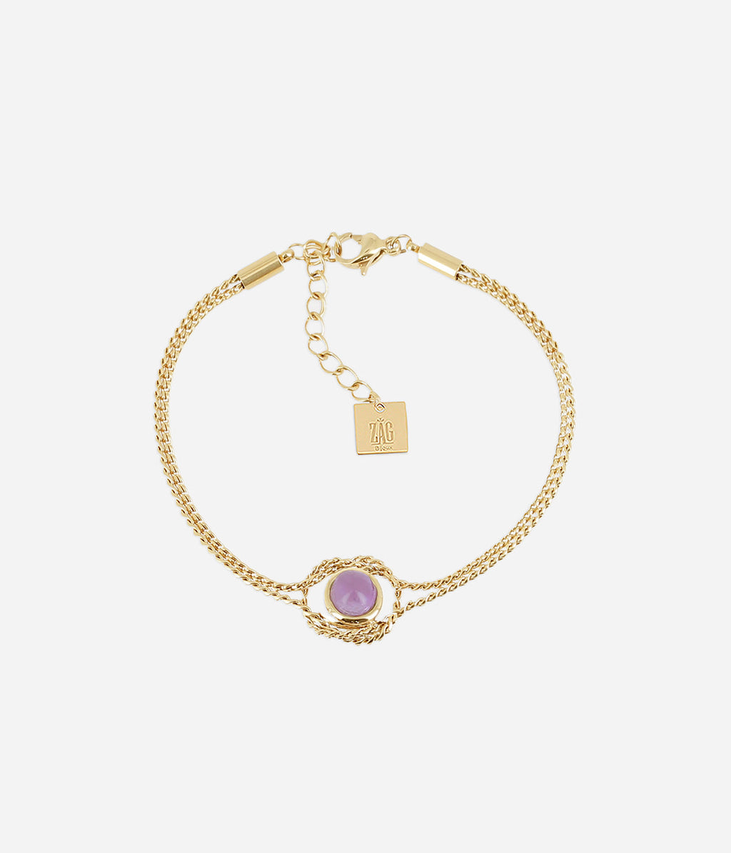 Bracelet Azuréa (Acier doré)
