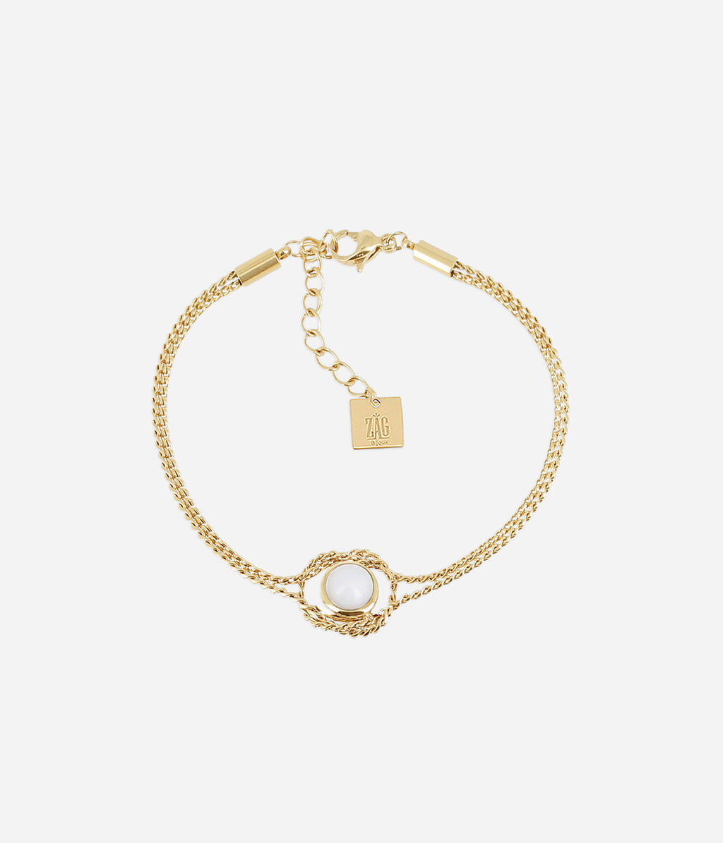 Bracelet Azuréa (Acier doré)