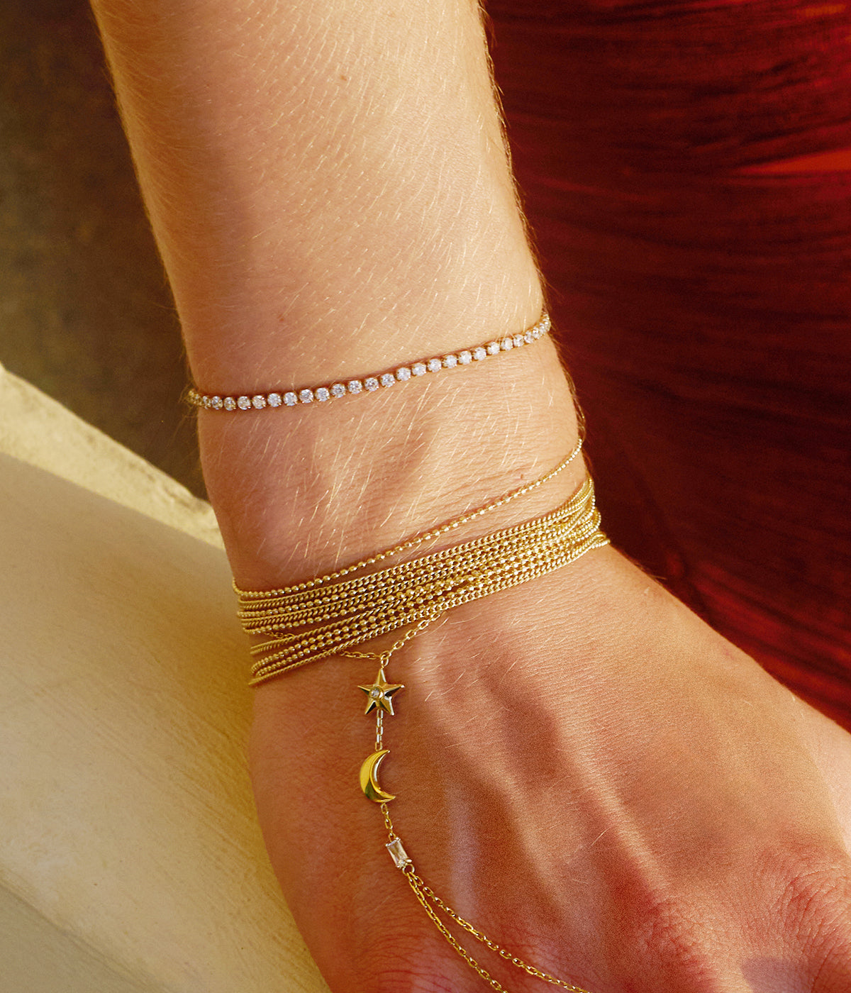 Bracelet Célore (Acier doré)