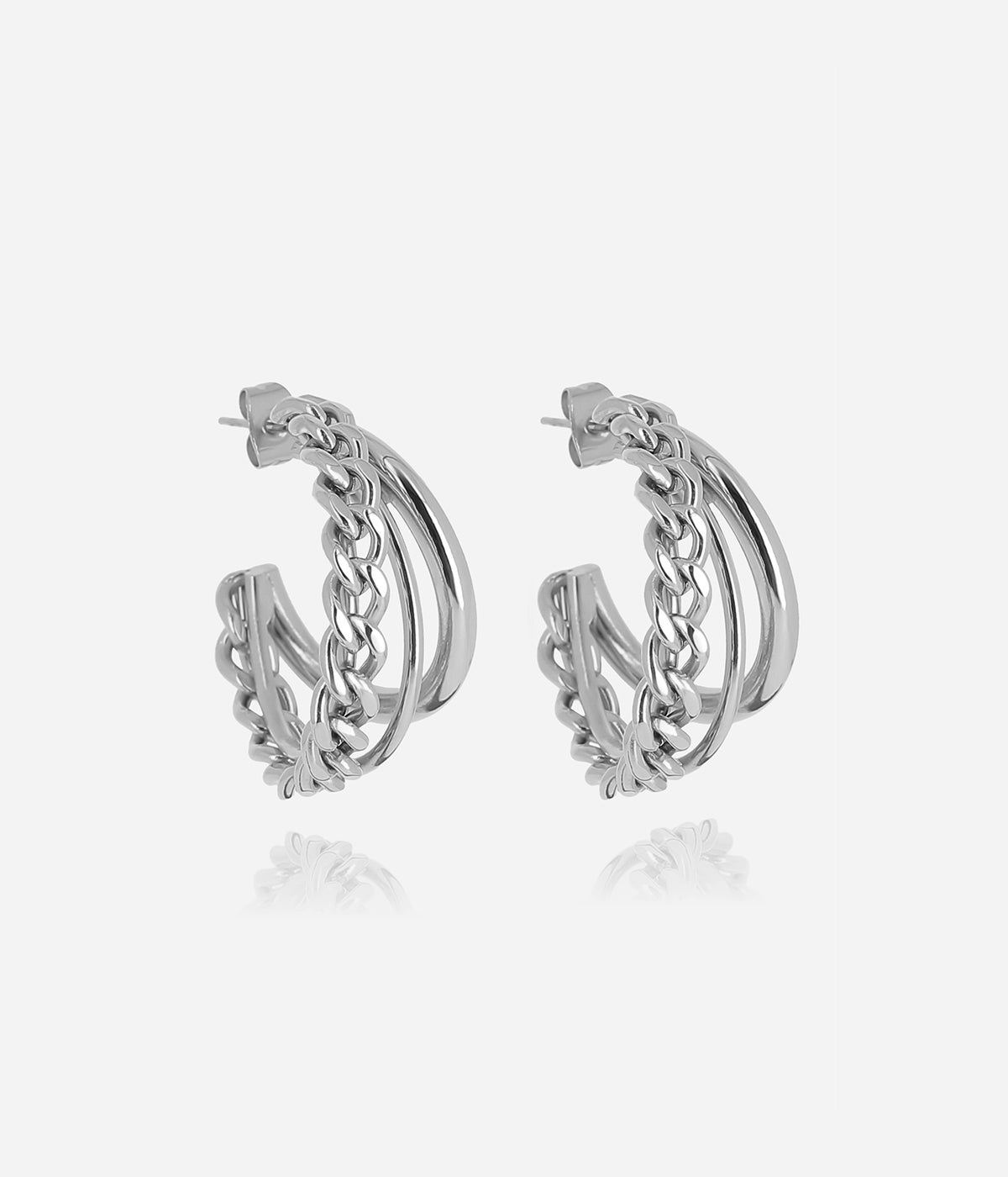 Boucles d'oreilles Nicoletta (Acier)