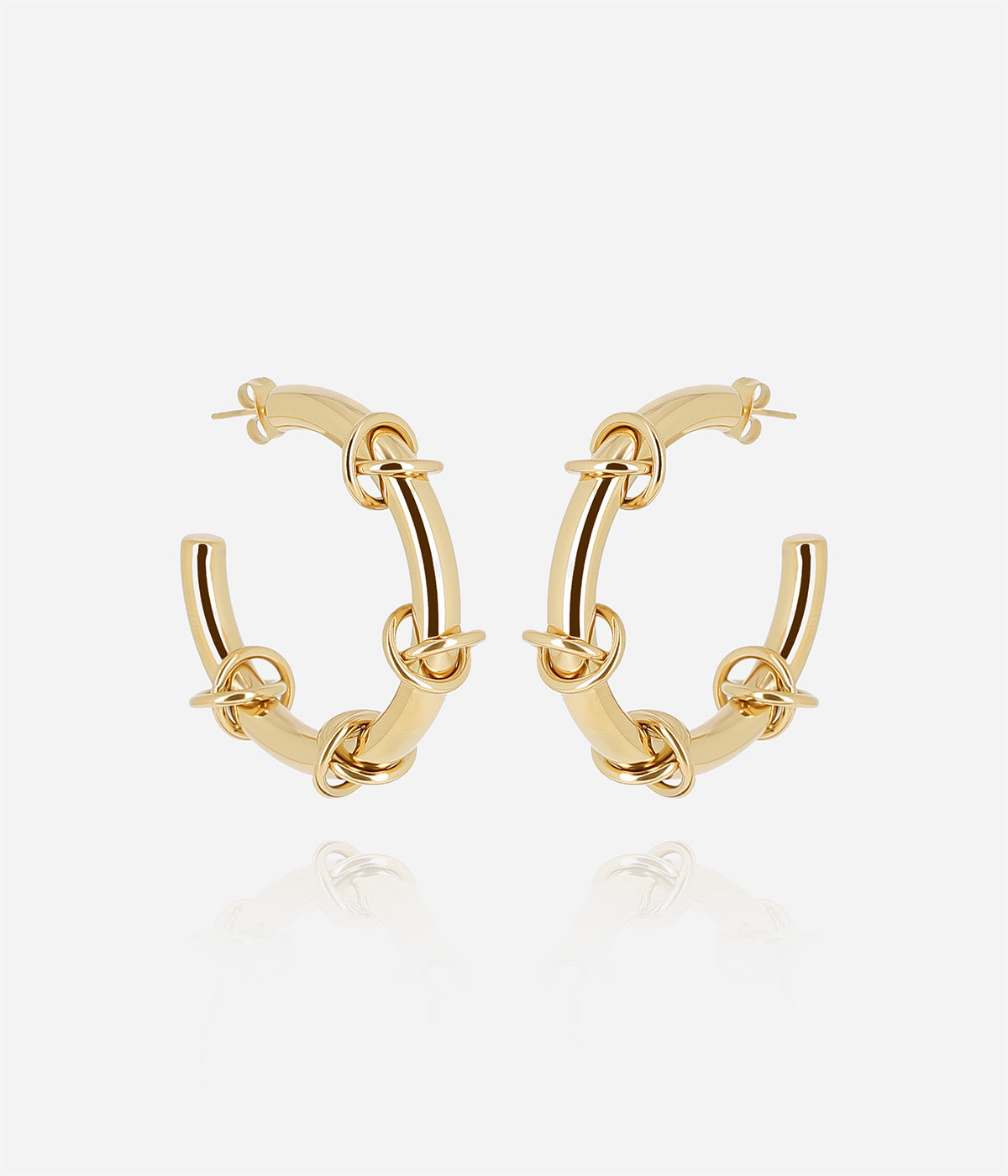 Boucles d'oreilles Balogna (Acier doré)
