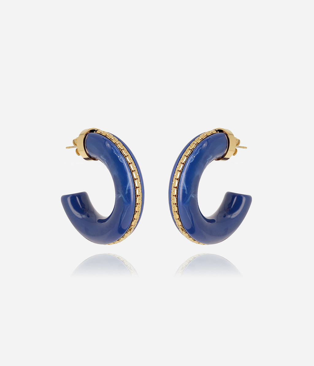 Boucles d'oreilles Monge (Acier doré)