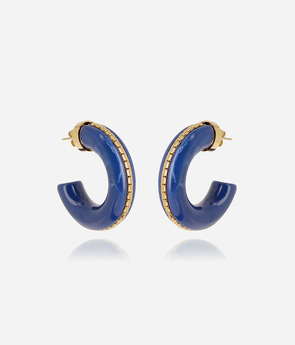 Boucles d'oreilles Monge (Acier doré)