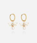 Boucles d'oreilles Brumelle (Acier doré)