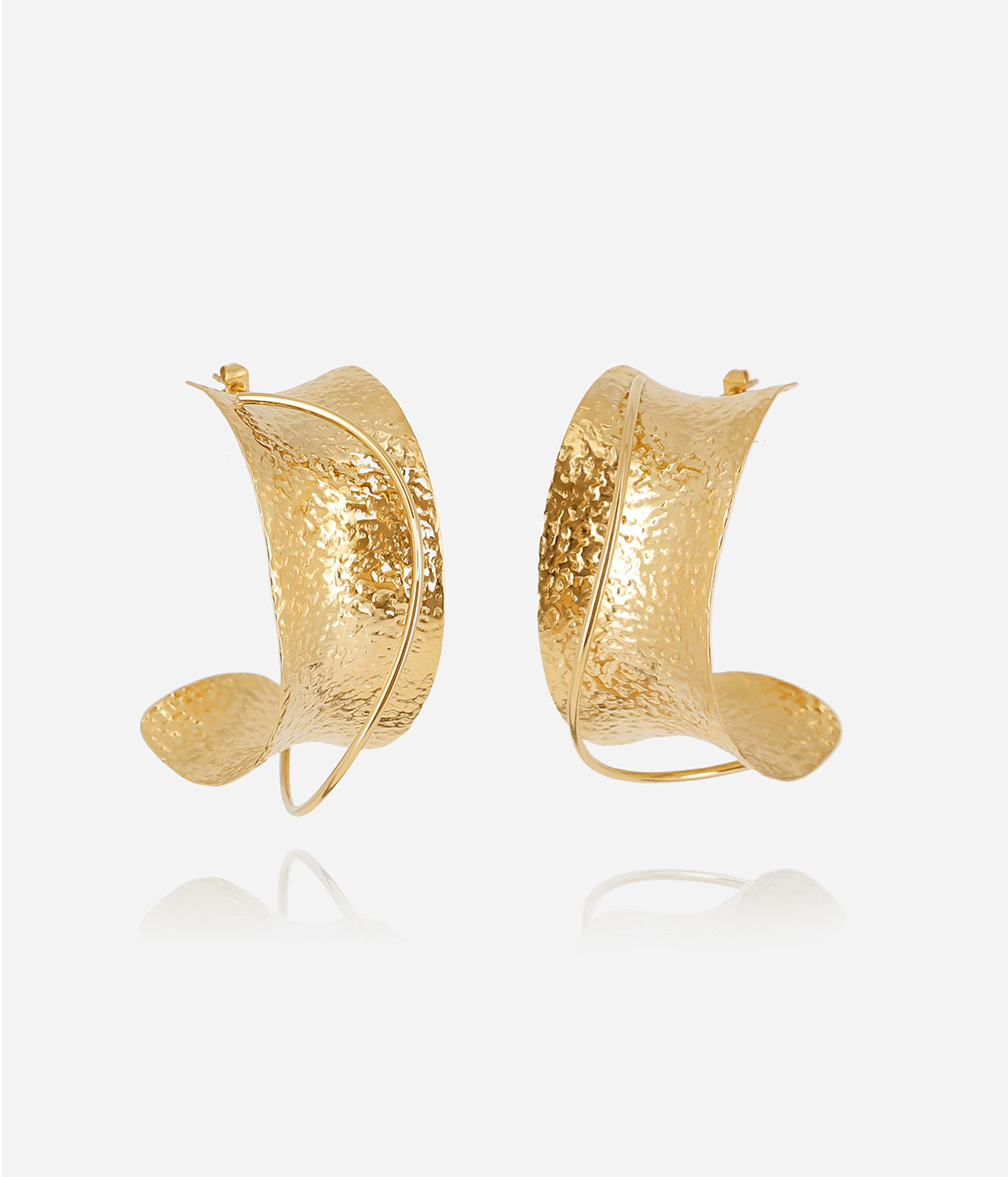 Boucles d'oreilles Burano (Acier doré)