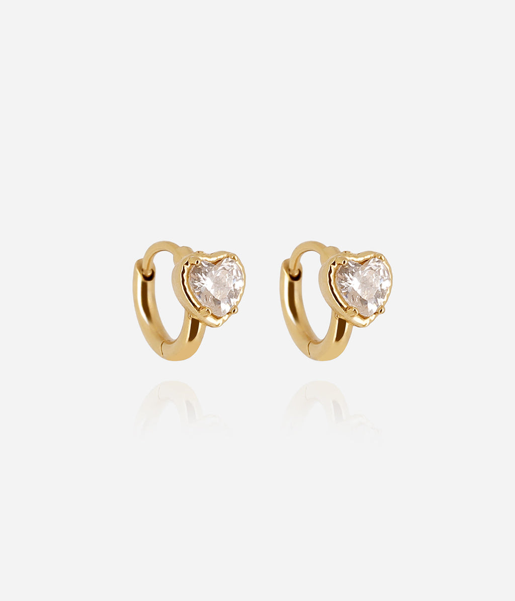 Boucles d'oreilles Cybèle (Acier doré)