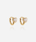 Boucles d'oreilles Cybèle (Acier doré)
