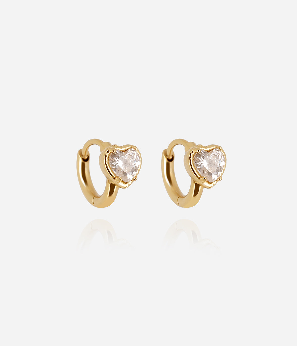 Boucles d'oreilles Cybèle (Acier doré)