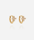 Boucles d'oreilles Mahaut (Acier doré)