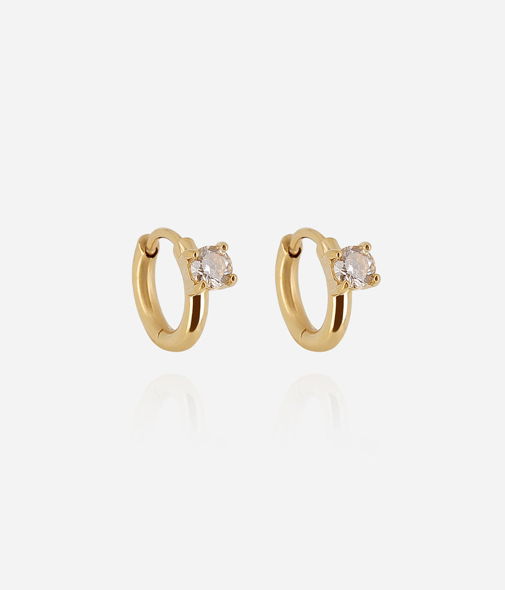 Boucles d'oreilles Ayla (Acier doré)