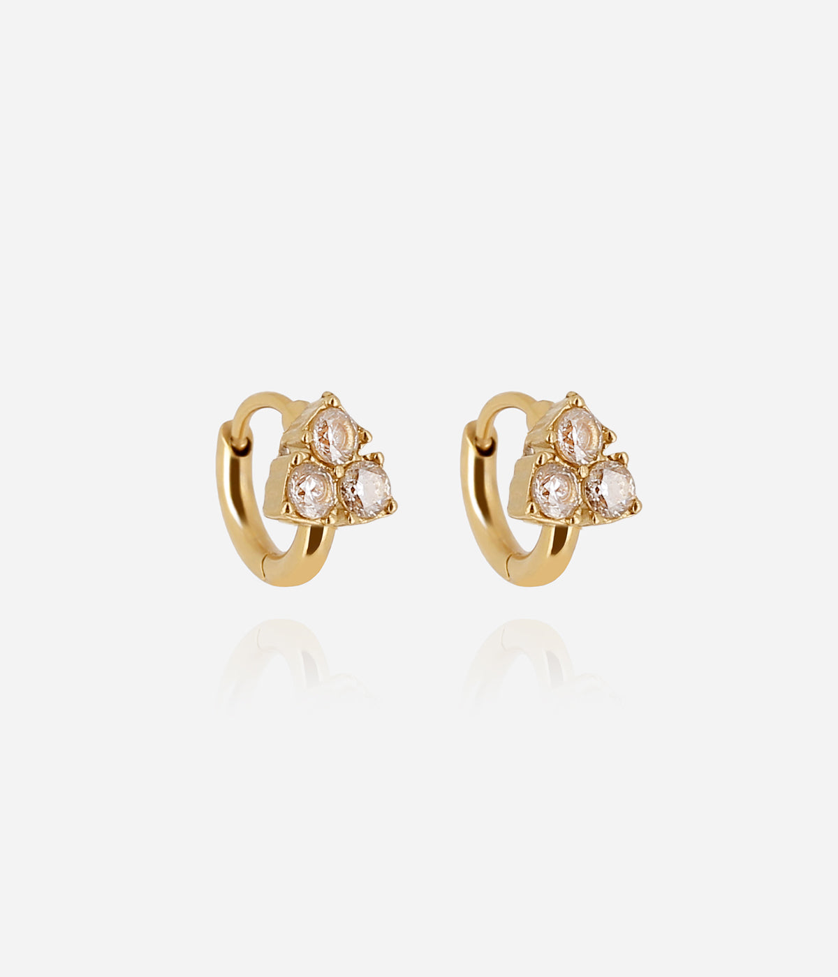 Boucles d'oreilles Ciana (Acier doré)