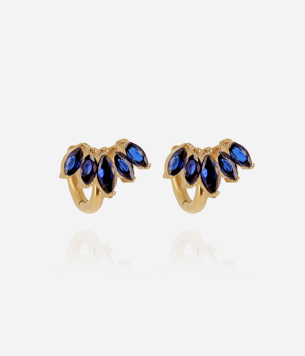 Boucles d'oreilles Elva (Acier doré)
