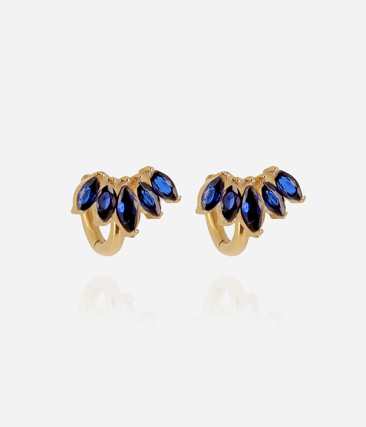 Boucles d'oreilles Elva (Acier doré)