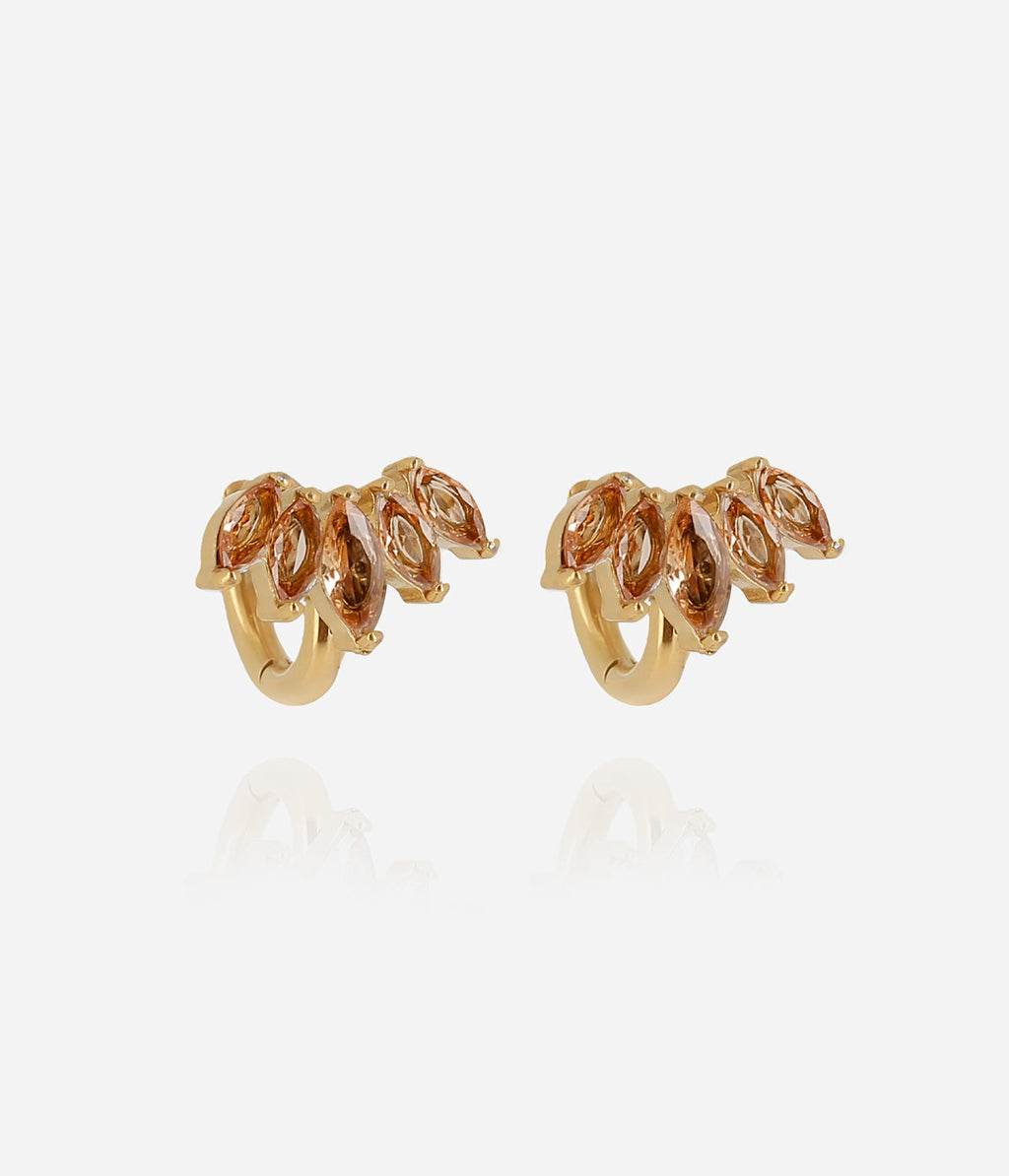 Boucles d'oreilles Elva (Acier doré)