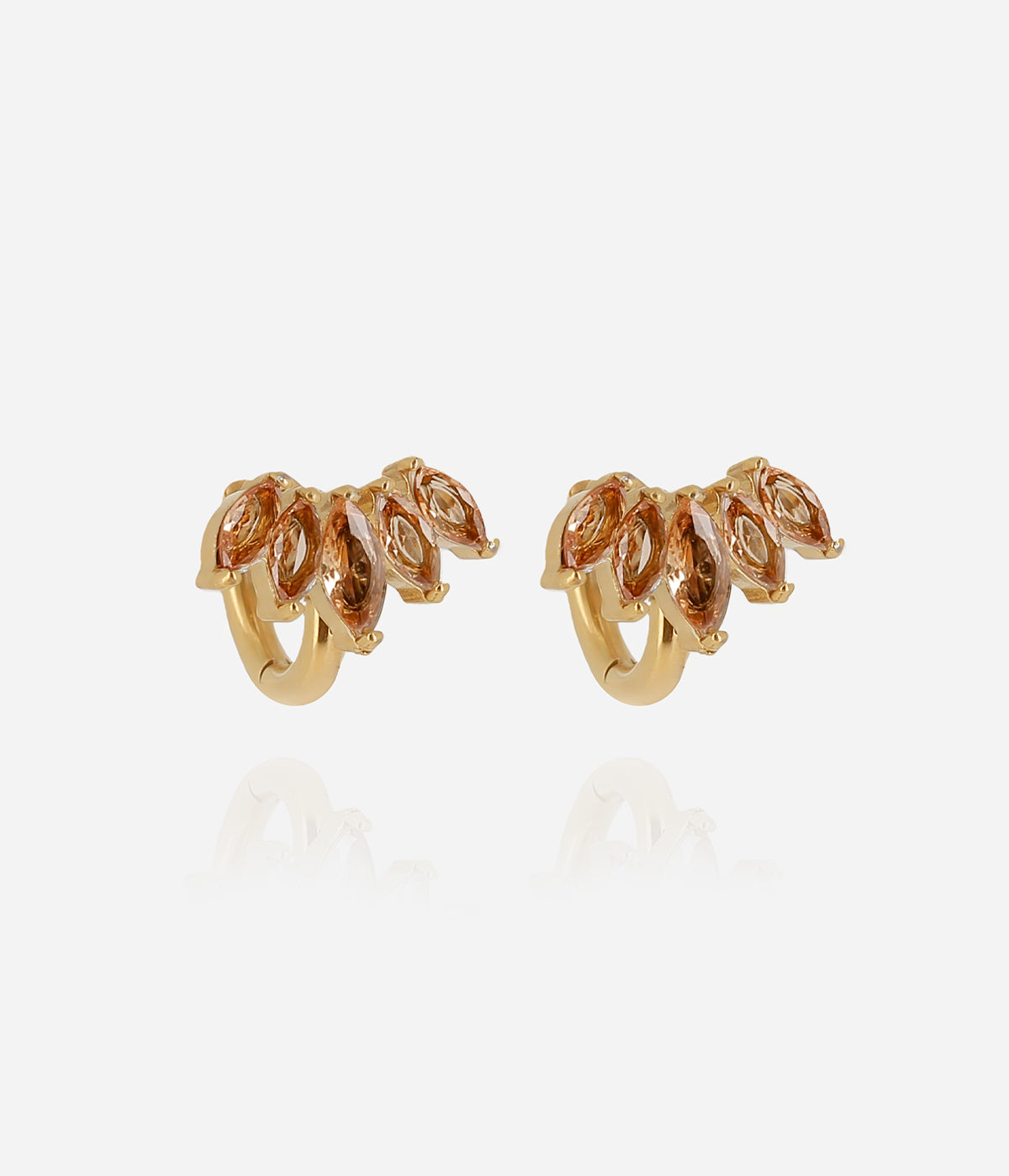 Boucles d'oreilles Elva (Acier doré)