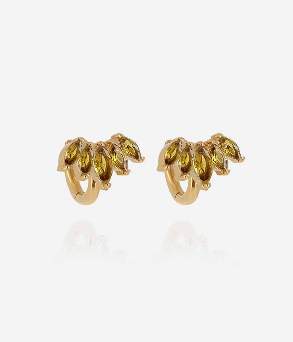Boucles d'oreilles Elva (Acier doré)