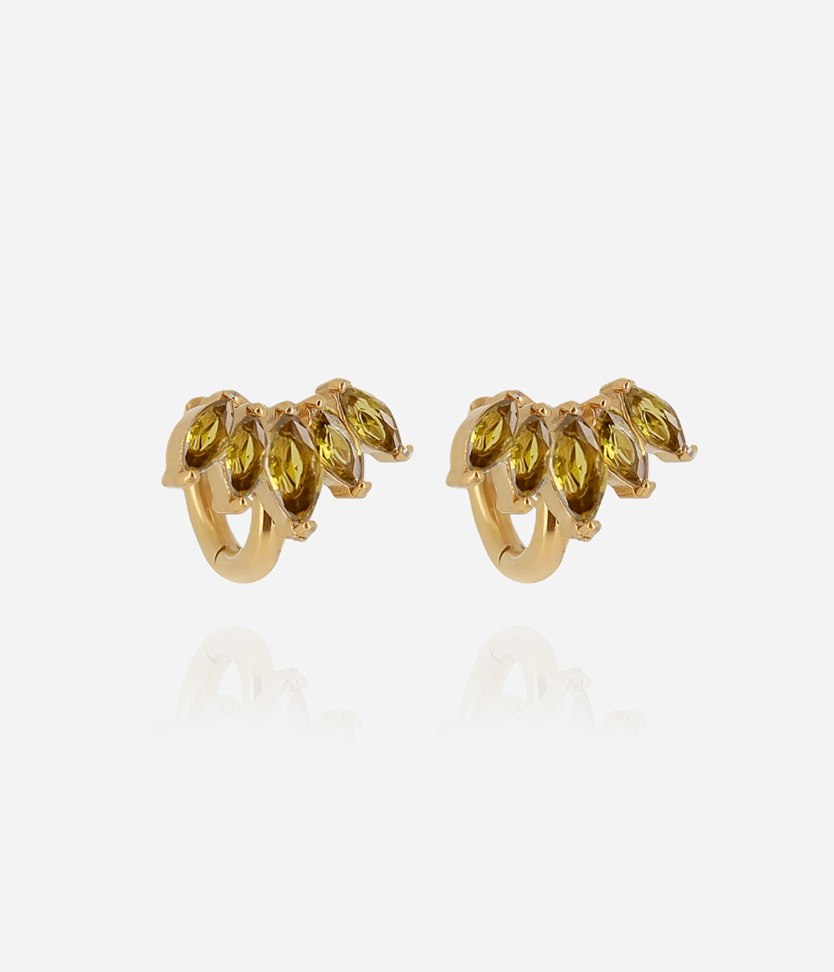Boucles d'oreilles Elva (Acier doré)