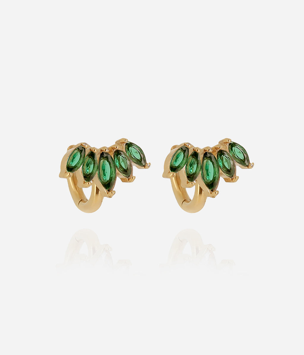 Boucles d'oreilles Elva (Acier doré)