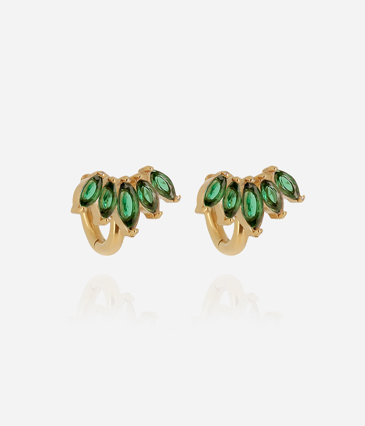 Boucles d'oreilles Elva (Acier doré)