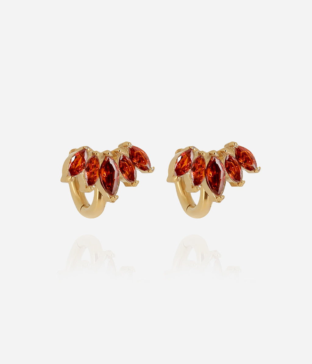 Boucles d'oreilles Elva (Acier doré)