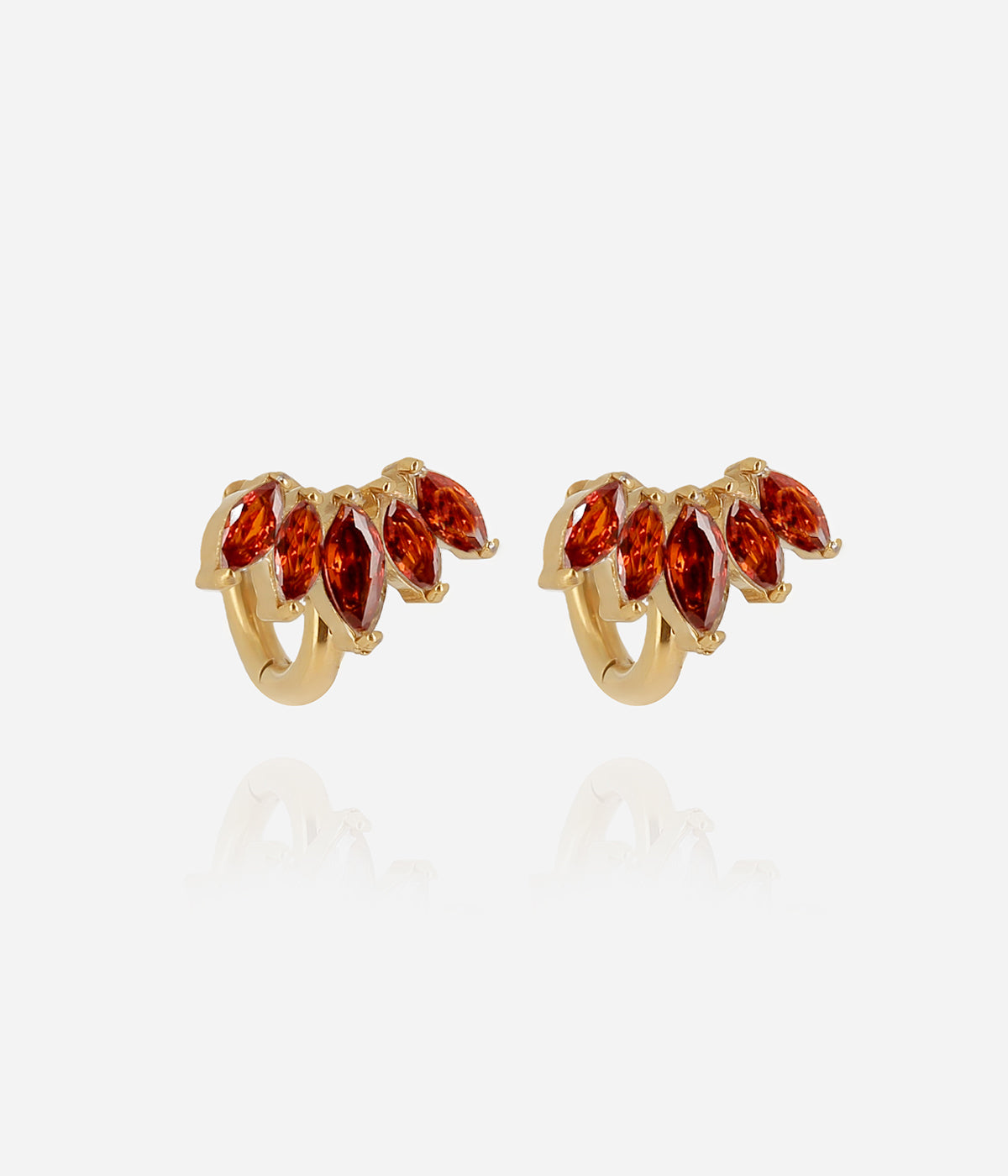 Boucles d'oreilles Elva (Acier doré)
