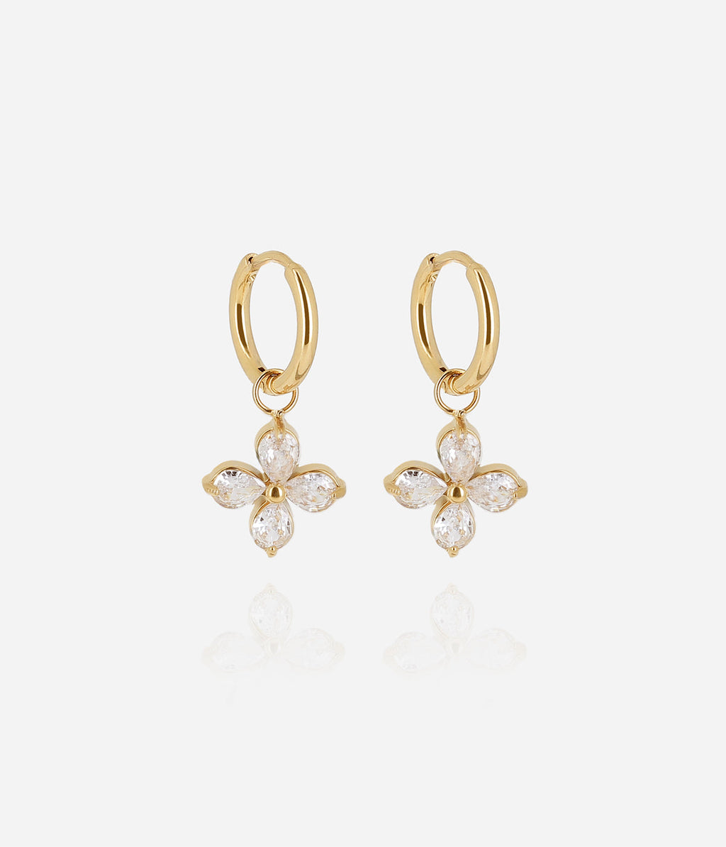 Boucles d'oreilles Saga (Acier doré)
