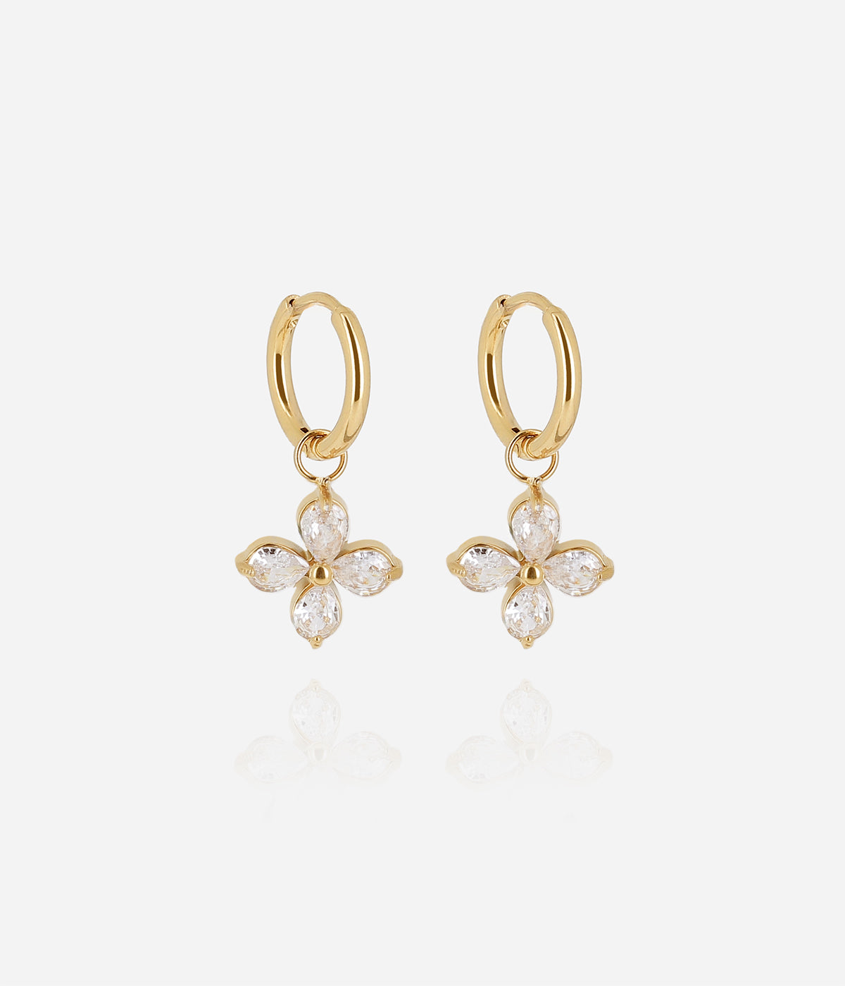 Boucles d'oreilles Saga (Acier doré)