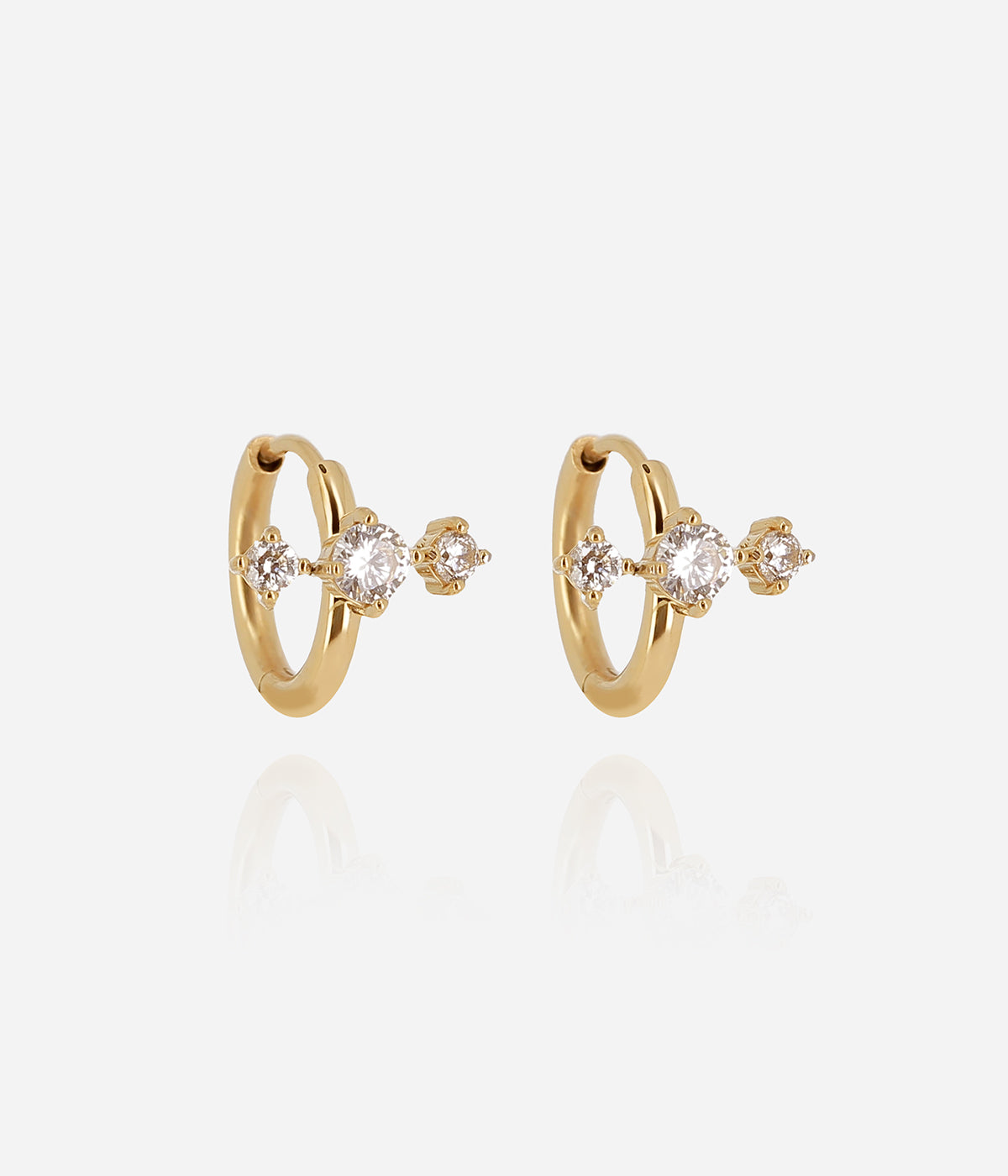 Boucles d'oreilles Kiruna (Acier doré)